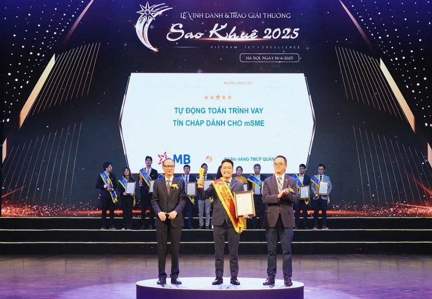 BIZ MBBank giành 3 giải Sao Khuê nhờ công nghệ AI và dữ liệu lớn