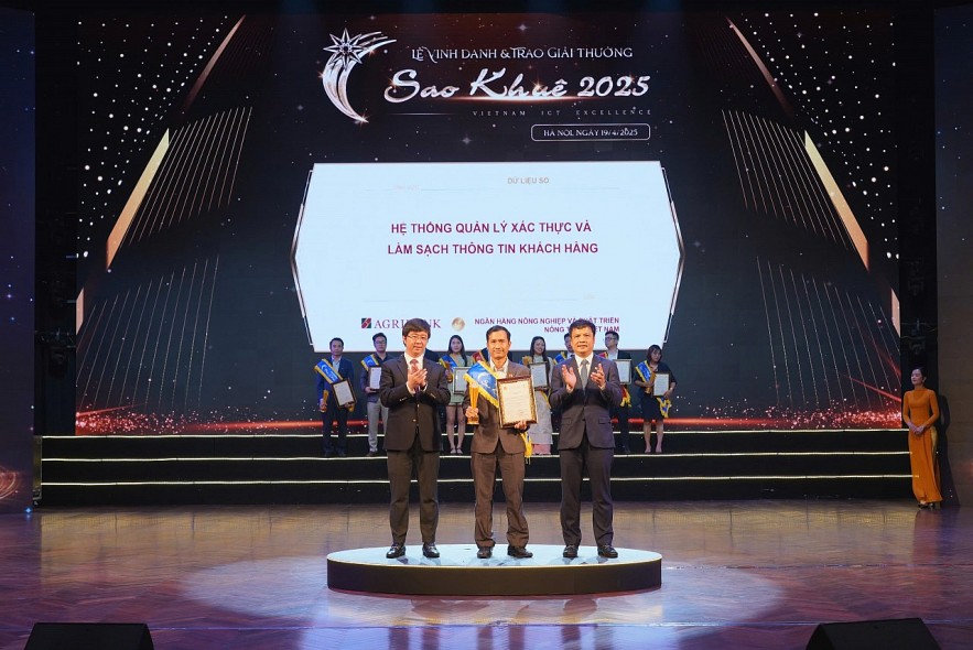 Agribank xuất sắc được công nhận “Giải thưởng Sao Khuê 2025” ở 6 hệ thống công nghệ, sản phẩm dịch vụ