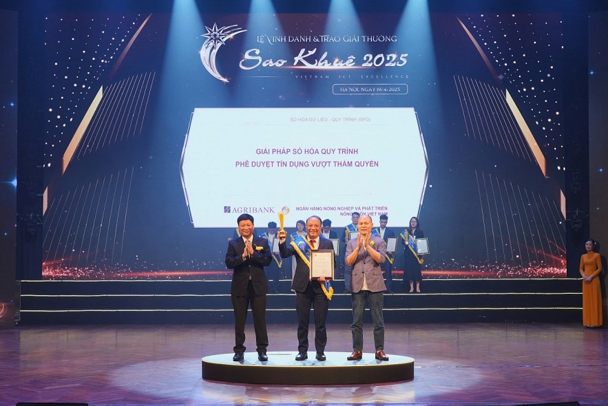 Agribank xuất sắc được công nhận “Giải thưởng Sao Khuê 2025” ở 6 hệ thống công nghệ, sản phẩm dịch vụ