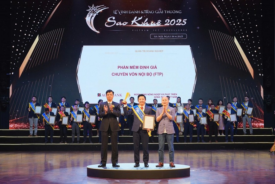 Agribank xuất sắc được công nhận “Giải thưởng Sao Khuê 2025” ở 6 hệ thống công nghệ, sản phẩm dịch vụ