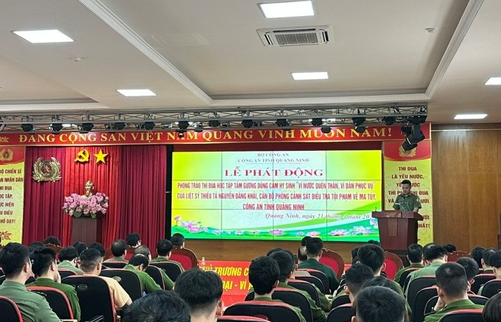 Công an Quảng Ninh phát động phong trào học tập tấm gương Thiếu tá Nguyễn Đăng Khải