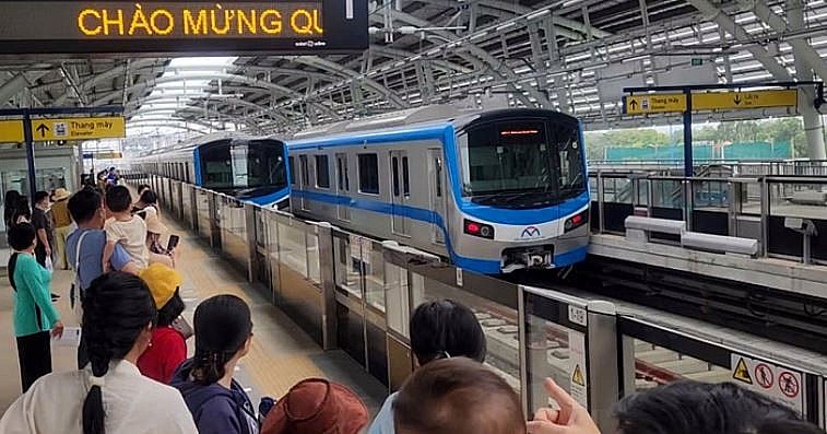 TP Hồ Chí Minh: Tăng chuyến metro phục vụ dịp nghỉ lễ 30/4 và 1/5
