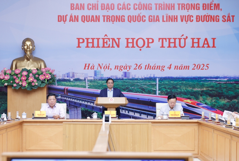 Thủ tướng chủ trì phiên họp thứ hai Ban Chỉ đạo các dự án đường sắt- Ảnh 2. Thủ tướng chủ trì phiên họp thứ hai Ban Chỉ đạo các dự án đường sắt- Ảnh 2.