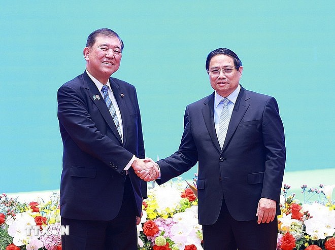 Diễn đàn doanh nghiệp Việt Nam - Nhật Bản: Thúc đẩy hợp tác ngành công nghệ cao, chuyển đổi xanh và bán dẫn Diễn đàn doanh nghiệp Việt Nam - Nhật Bản: Thúc đẩy hợp tác ngành công nghệ cao, chuyển đổi xanh và bán dẫn