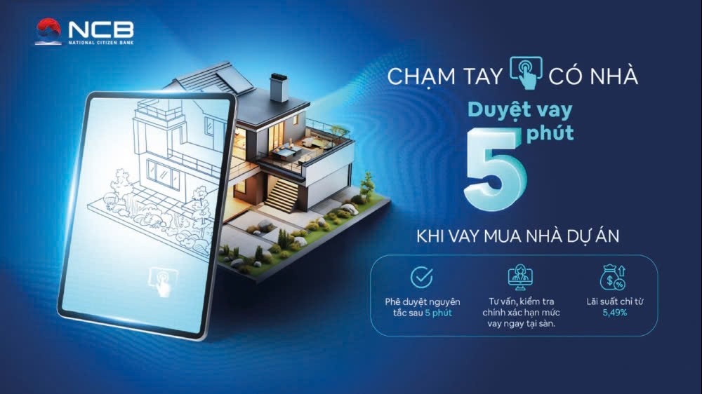 Ngân hàng NCB xét duyệt khoản vay siêu tốc nhờ tiên phong ứng dụng công nghệ hiện đại
