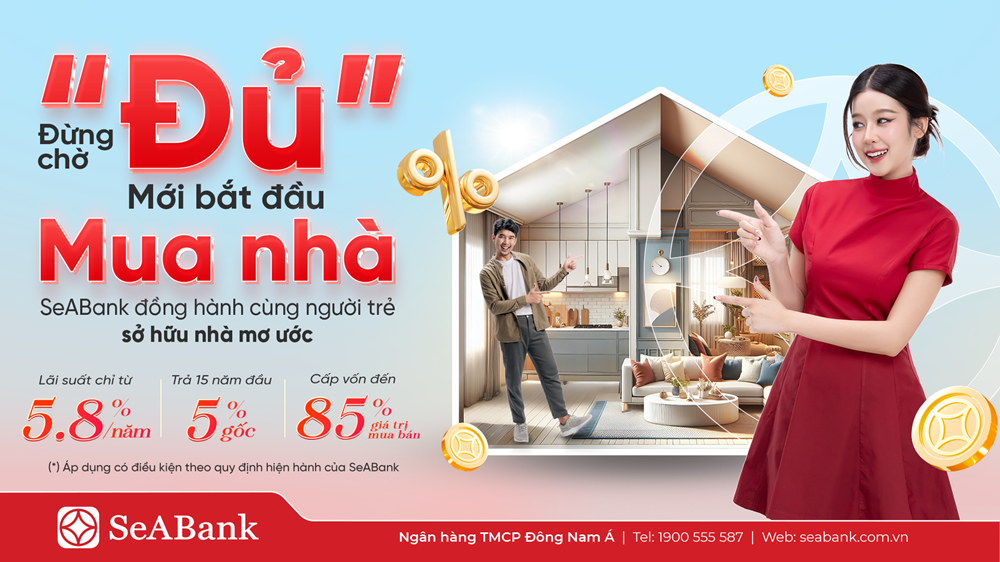 Lãi suất chỉ 5,8%/năm, “thời điểm vàng” mua nhà năm 2025 người trẻ không thể bỏ lỡ