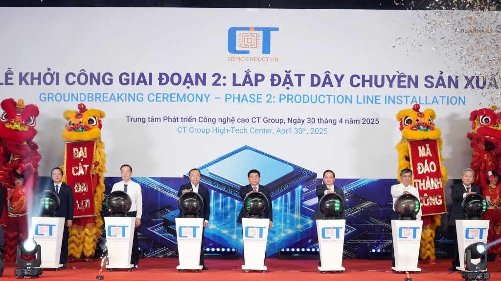 CT Group khởi công nhà máy chíp bán dẫn đầu tiên do người Việt làm chủ công nghệ