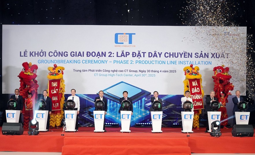 CT Group khởi công nhà máy chíp bán dẫn đầu tiên do người Việt làm chủ công nghệ