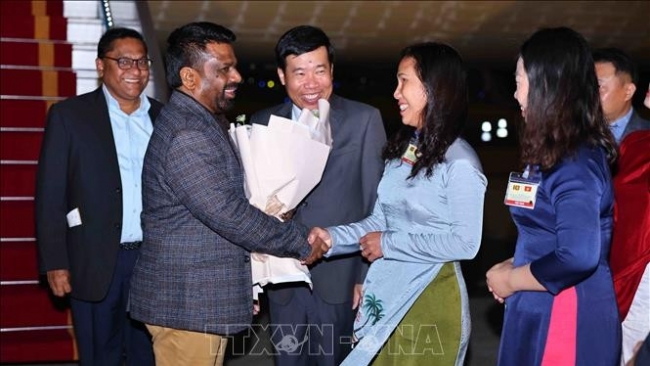 Tổng thống Sri Lanka Anura Kumara Dissanayaka bắt đầu thăm cấp Nhà nước đến Việt Nam
