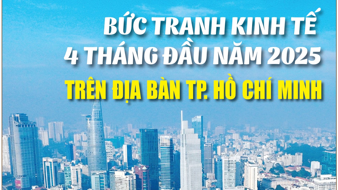 Infographics: Bức tranh kinh tế 4 tháng đầu năm 2025 trên địa bàn TP. Hồ Chí Minh