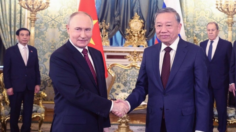Tổng Bí thư Tô Lâm hội đàm với Tổng thống Nga Vladimir Putin