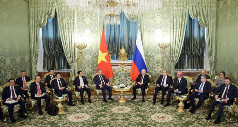 Tổng Bí thư Tô Lâm hội đàm với Tổng thống Nga Vladimir Putin