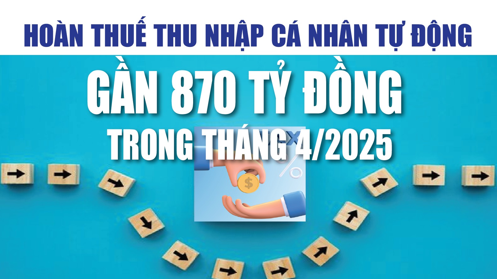 Infographics: Hoàn thuế thu nhập cá nhân tự động gần 870 tỷ đồng trong tháng 4/2025
