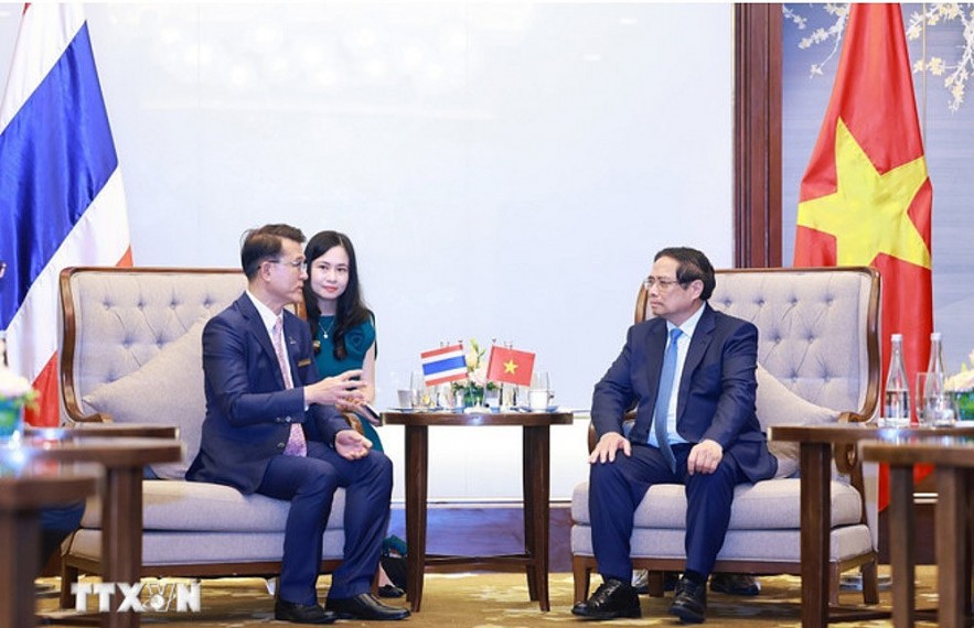 Thủ tướng Phạm Minh Chính tiếp lãnh đạo các tập đoàn, doanh nghiệp hàng đầu của Thái Lan