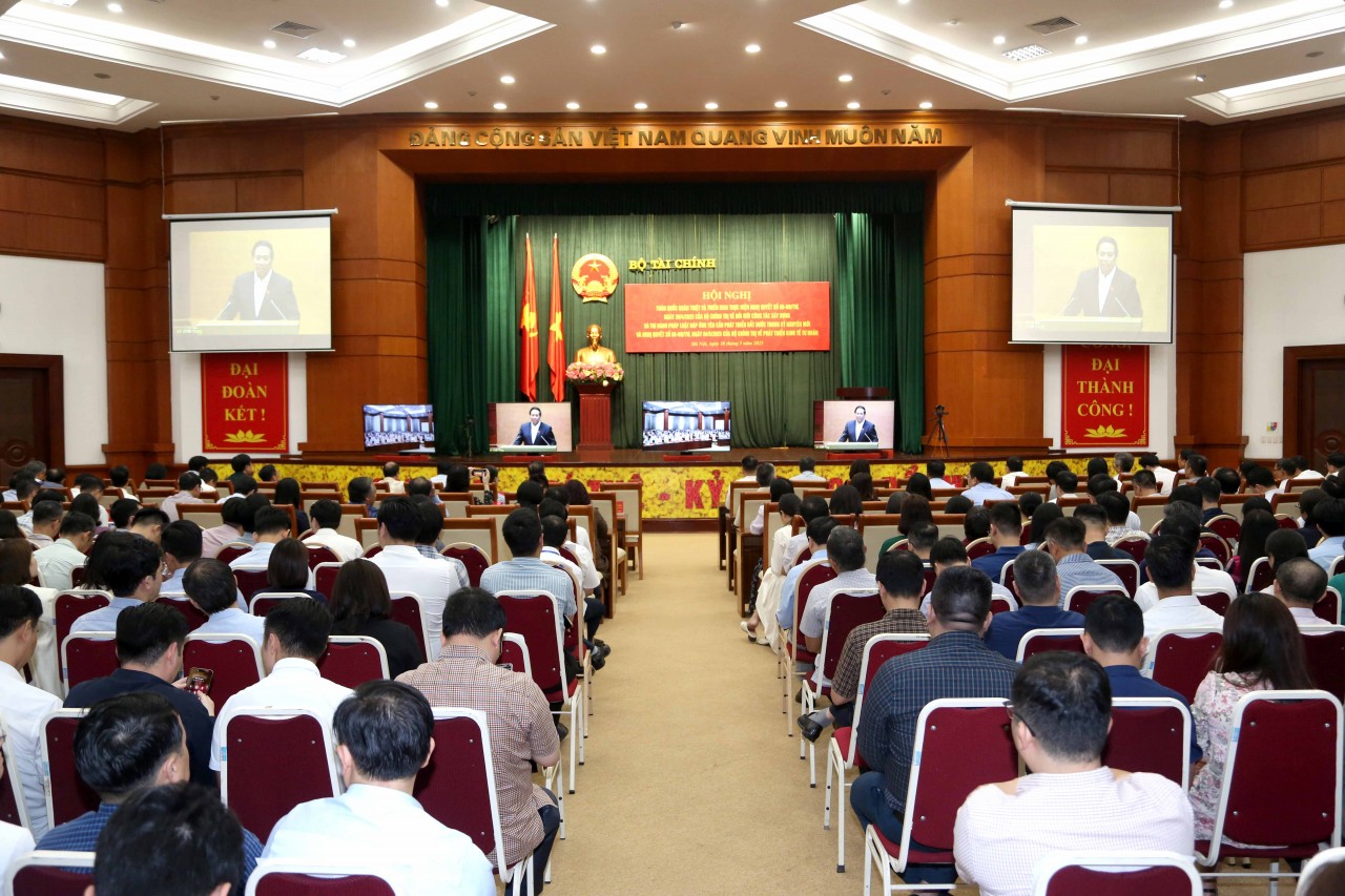 Đảng ủy Bộ Tài chính dự Hội nghị toàn quốc quán triệt, triển khai Nghị quyết số 66 và Nghị quyết số 68 Đảng ủy Bộ Tài chính dự Hội nghị toàn quốc quán triệt, triển khai Nghị quyết số 66 và Nghị quyết số 68