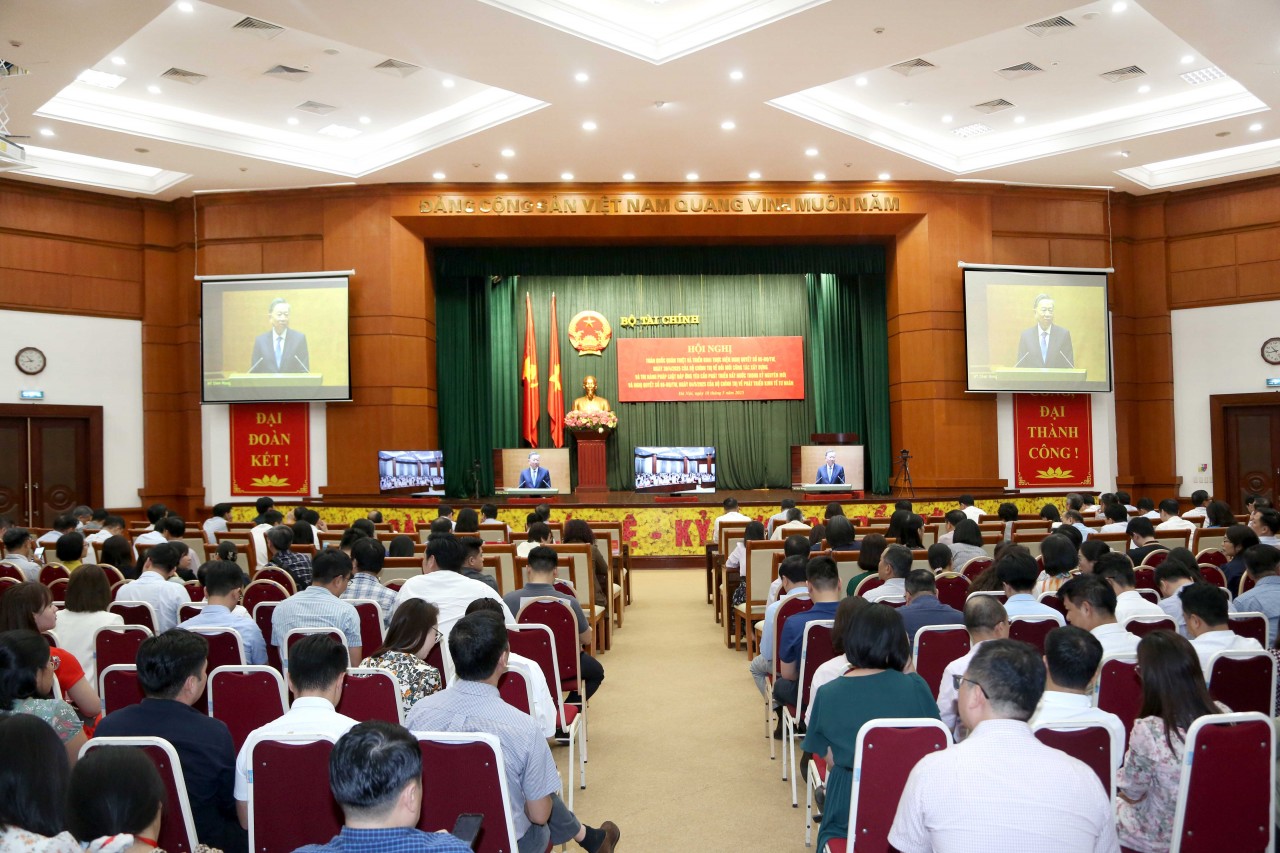 Đảng ủy Bộ Tài chính dự Hội nghị toàn quốc quán triệt, triển khai Nghị quyết số 66 và Nghị quyết số 68 Đảng ủy Bộ Tài chính dự Hội nghị toàn quốc quán triệt, triển khai Nghị quyết số 66 và Nghị quyết số 68