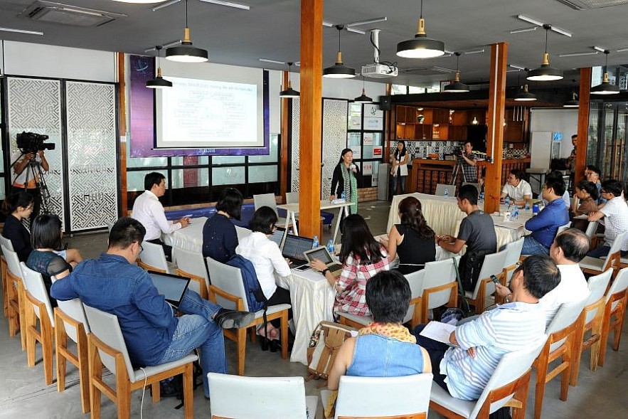 Một buổi tập huấn kiến thức, cách tiếp cận vốn cho các startup tại TP. Hồ Chí Minh. Ảnh: Việt Dũng