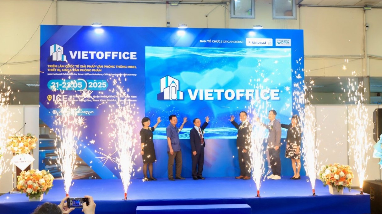 Khai mạc Triển lãm VietOffice 2025 tại Hà Nội