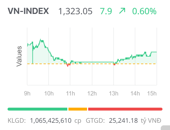Chứng khoán ngày 21/5: Cổ phiếu vốn hóa lớn giúp VN-Index duy trì đà tăng điểm