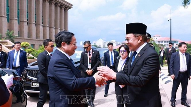 Lễ đón chính thức Thủ tướng Phạm Minh Chính thăm Malaysia