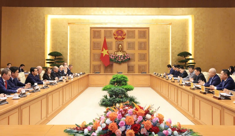 Phó Thủ tướng Hồ Đức Phớc làm việc với Đoàn doanh nghiệp Pháp- Ảnh 1.