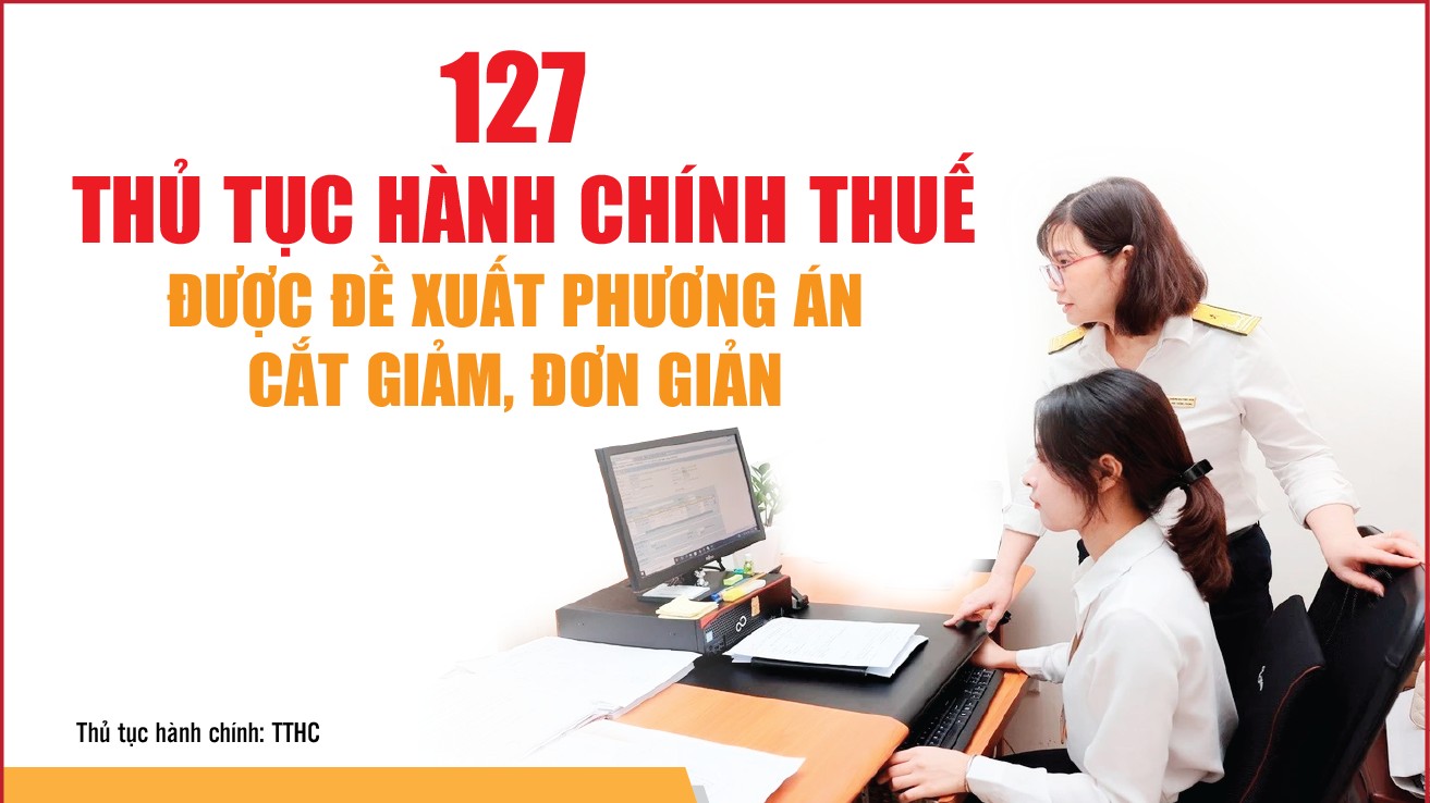 Infographics: 127 thủ tục hành chính thuế được đề xuất cắt giảm, đơn giản