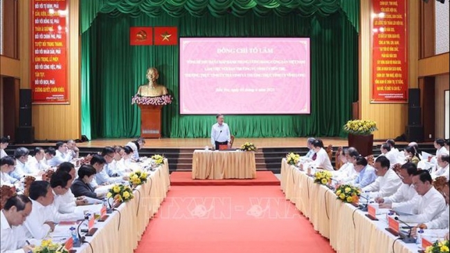 Tổng Bí thư Tô Lâm: Hợp nhất Vĩnh Long, Bến Tre và Trà Vinh là một lựa chọn có tính đột phá