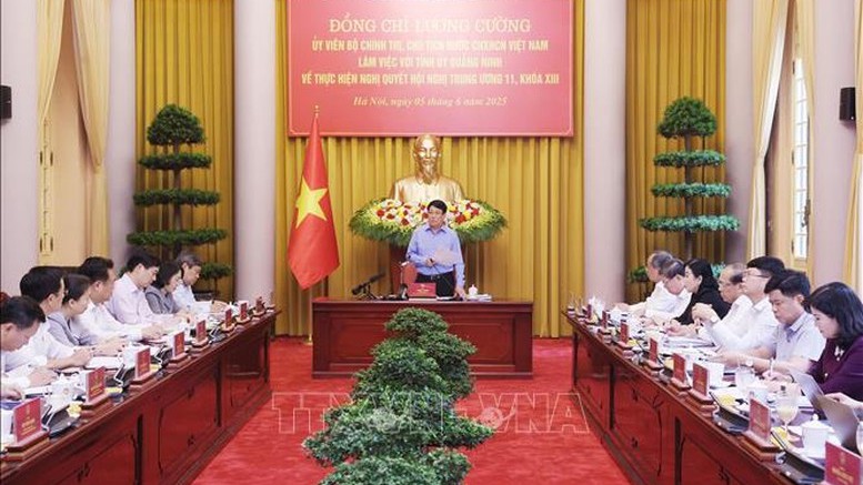 Chủ tịch nước: Quảng Ninh cần khẳng định vị thế đi đầu của vùng đồng bằng Bắc Bộ