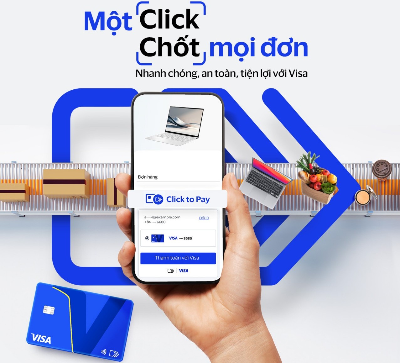 Người tiêu dùng có thể thanh toán trực tuyến mà không cần nhập tay thông tin thẻ