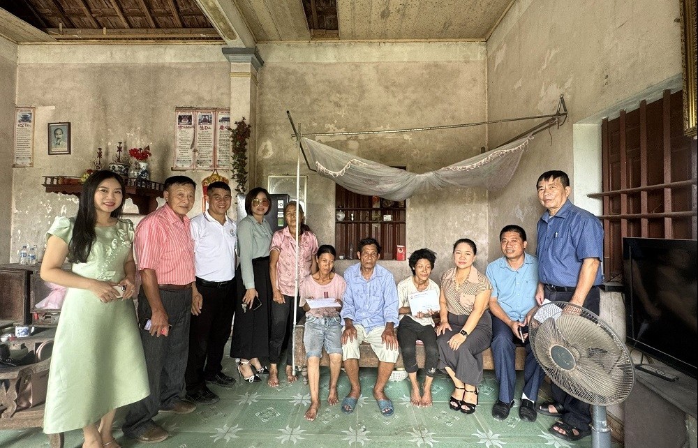 Hội Doanh nhân trẻ Quảng Ninh hỗ trợ gia đình các nạn nhân chất độc da cam