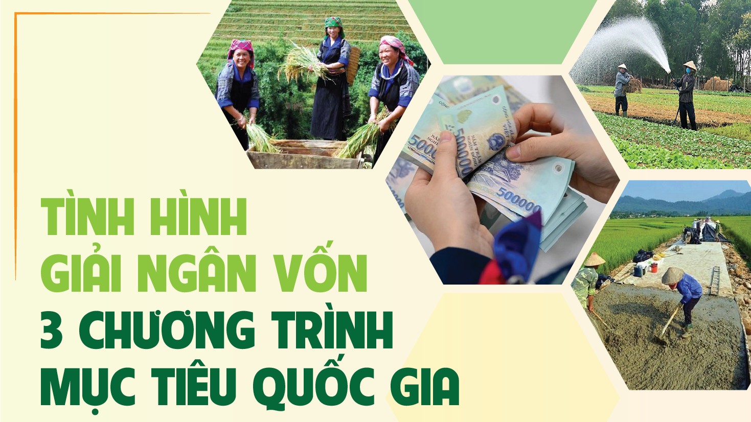 Infographics: Giải ngân vốn 3 chương trình mục tiêu quốc gia ước khoảng 13.518,73 tỷ đồng trong 5 tháng