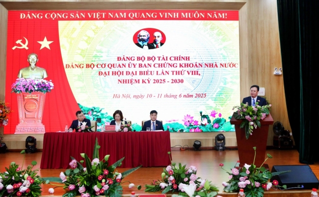 Đảng bộ cơ quan Ủy ban Chứng khoán Nhà nước tổ chức thành công Đại hội đại biểu lần thứ VIII, nhiệm kỳ 2025 – 2030