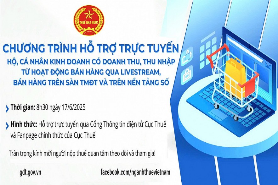 Hỗ trợ hộ, cá nhân bán hàng trên sàn, qua livestream tuân thủ pháp luật thuế