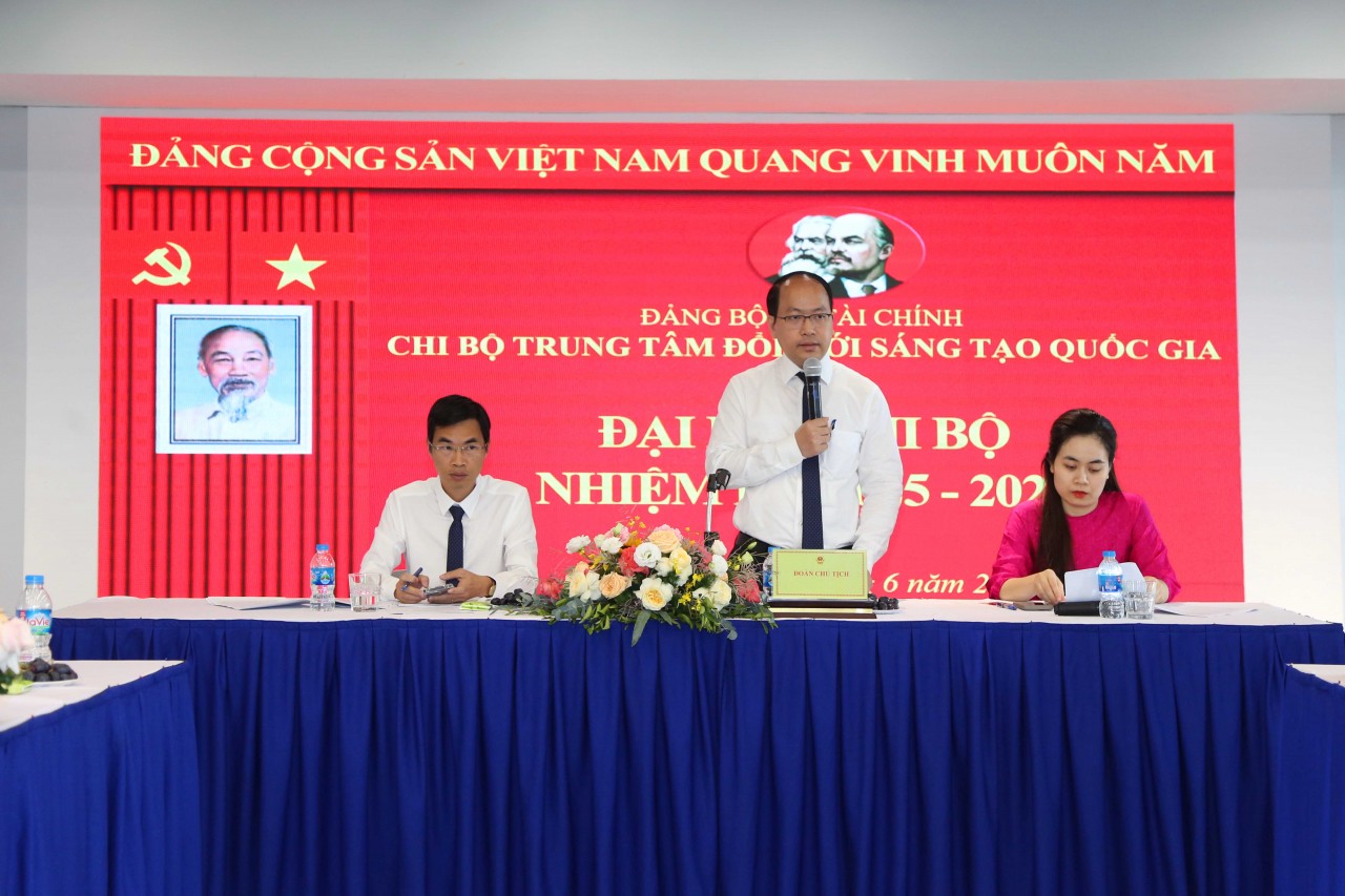 Xây dựng Chi bộ Trung tâm Đổi mới sáng tạo Quốc gia trong sạch, vững mạnh