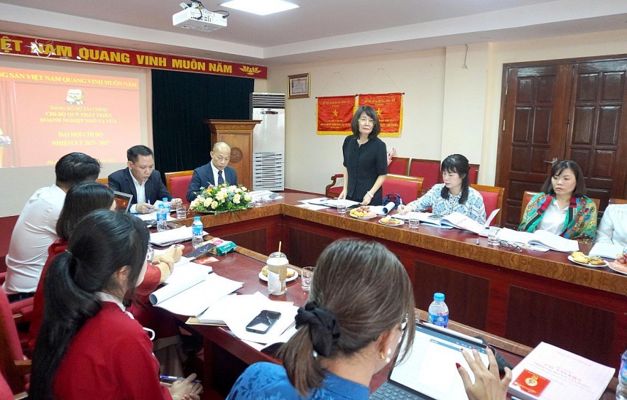 Chi bộ Quỹ Phát triển doanh nghiệp nhỏ và vừa: Chi bộ trong sạch, vững mạnh, tiêu biểu