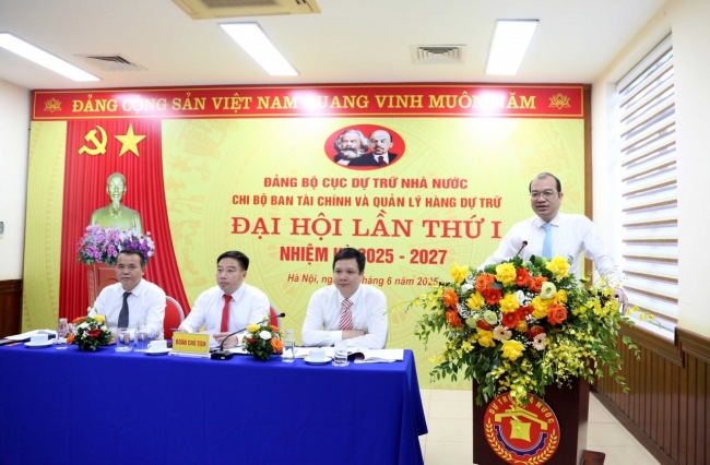 Các chi bộ trực thuộc Đảng bộ Cục Dự trữ Nhà nước tổ chức thành công Đại hội lần thứ I nhiệm kỳ 2025 - 2027