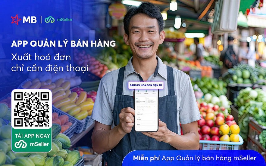 MB tặng miễn phí app quản lý bán hàng, xuất hóa đơn điện tử chỉ cần điện thoại