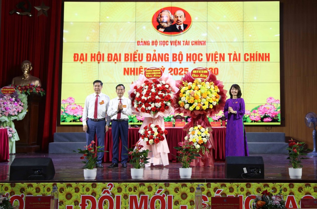 Đại hội Đại biểu Đảng bộ Học viện Tài chính lần thứ VII, nhiệm kỳ 2025 -2030 thành công tốt đẹp