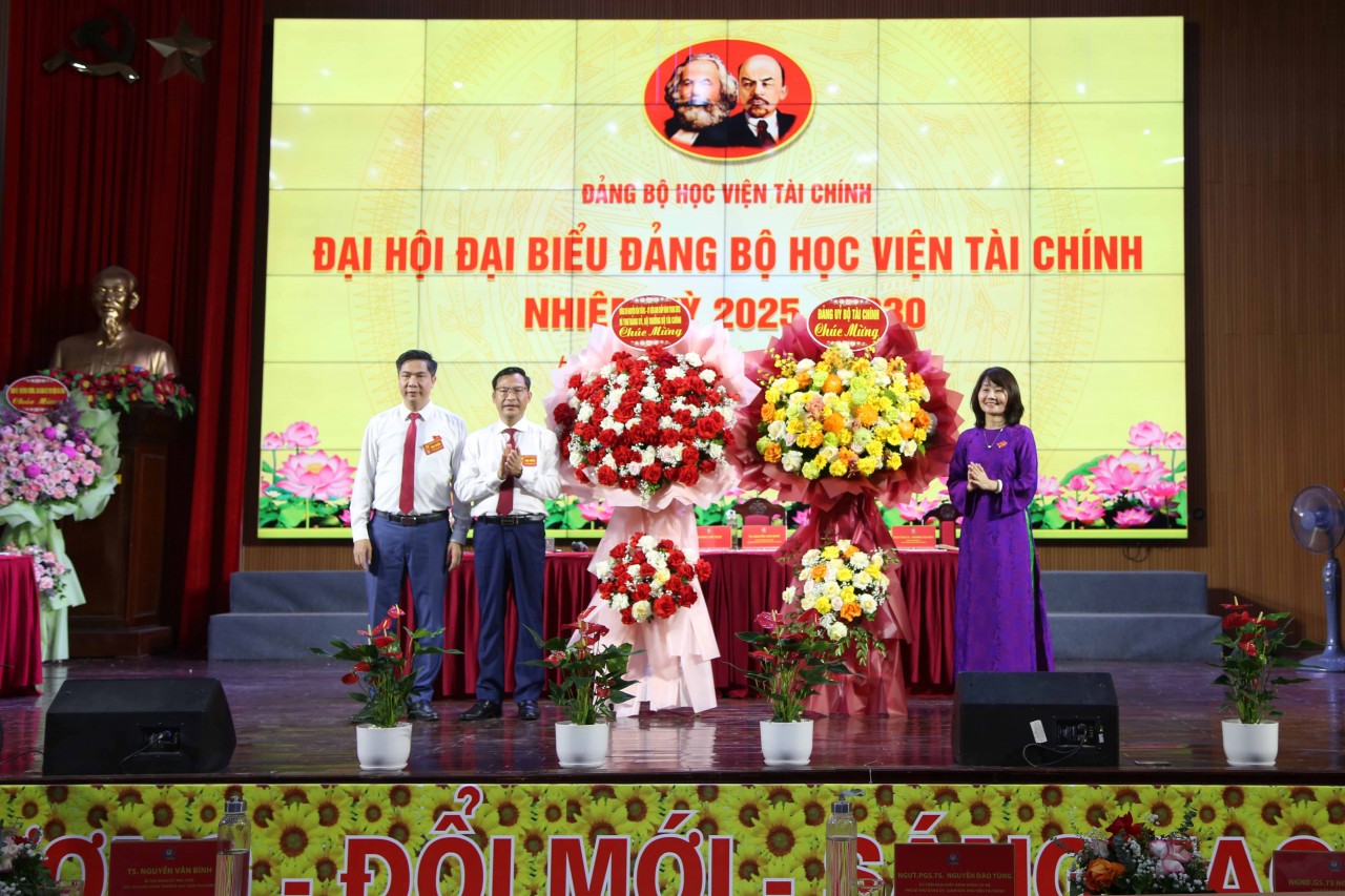 Đại hội Đại biểu Đảng bộ Học viện Tài chính lần thứ VII, nhiệm kỳ 2025 -2030 thành công tốt đẹp