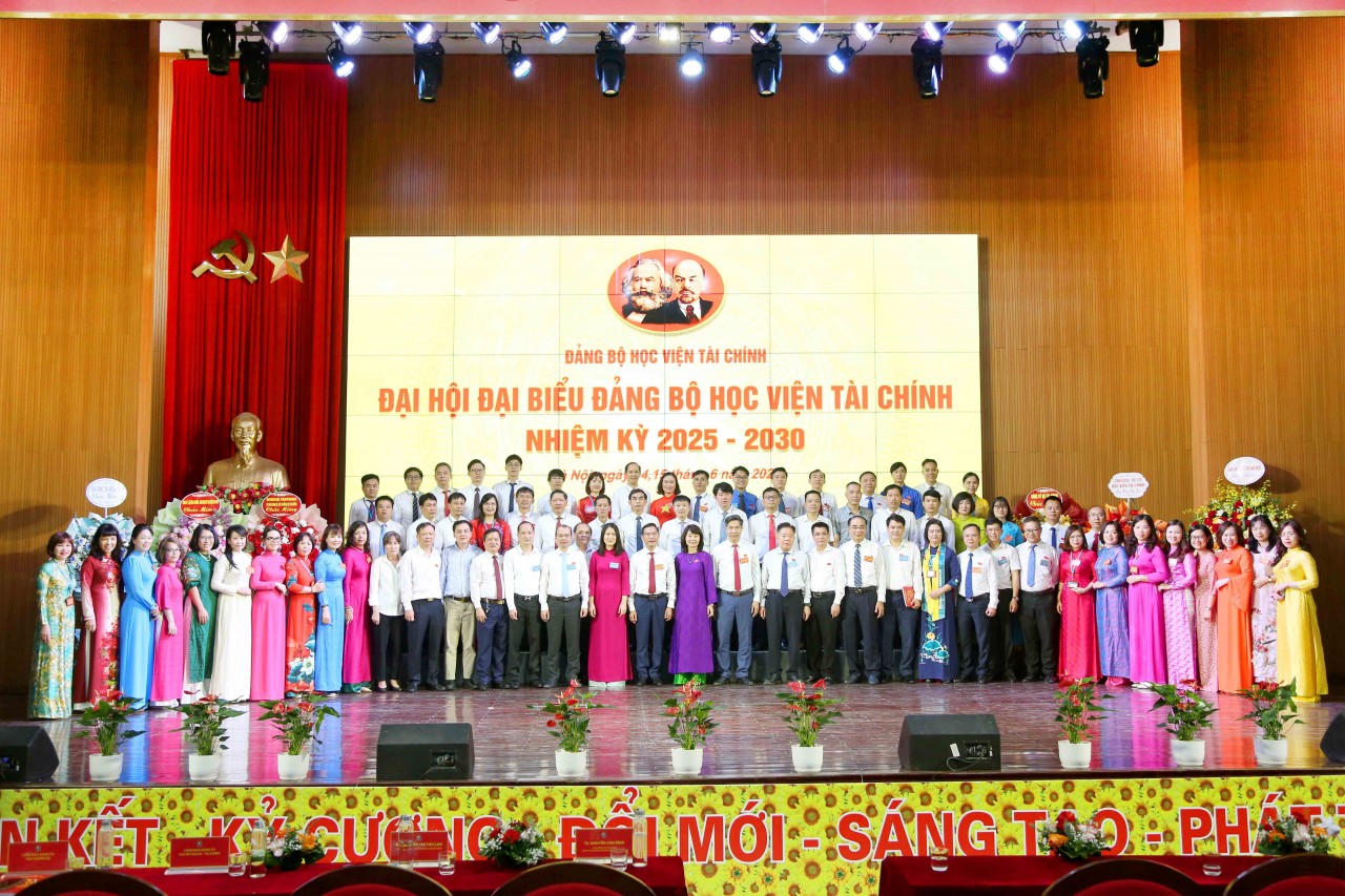Đại hội Đại biểu Đảng bộ Học viện Tài chính lần thứ VII, nhiệm kỳ 2025 -2030 thành công tốt đẹp