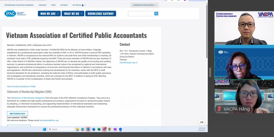 VACPA và  Liên đoàn Kế toán Quốc tế (IFAC) thúc đẩy phát triển nghề nghiệp kế toán, kiểm toán