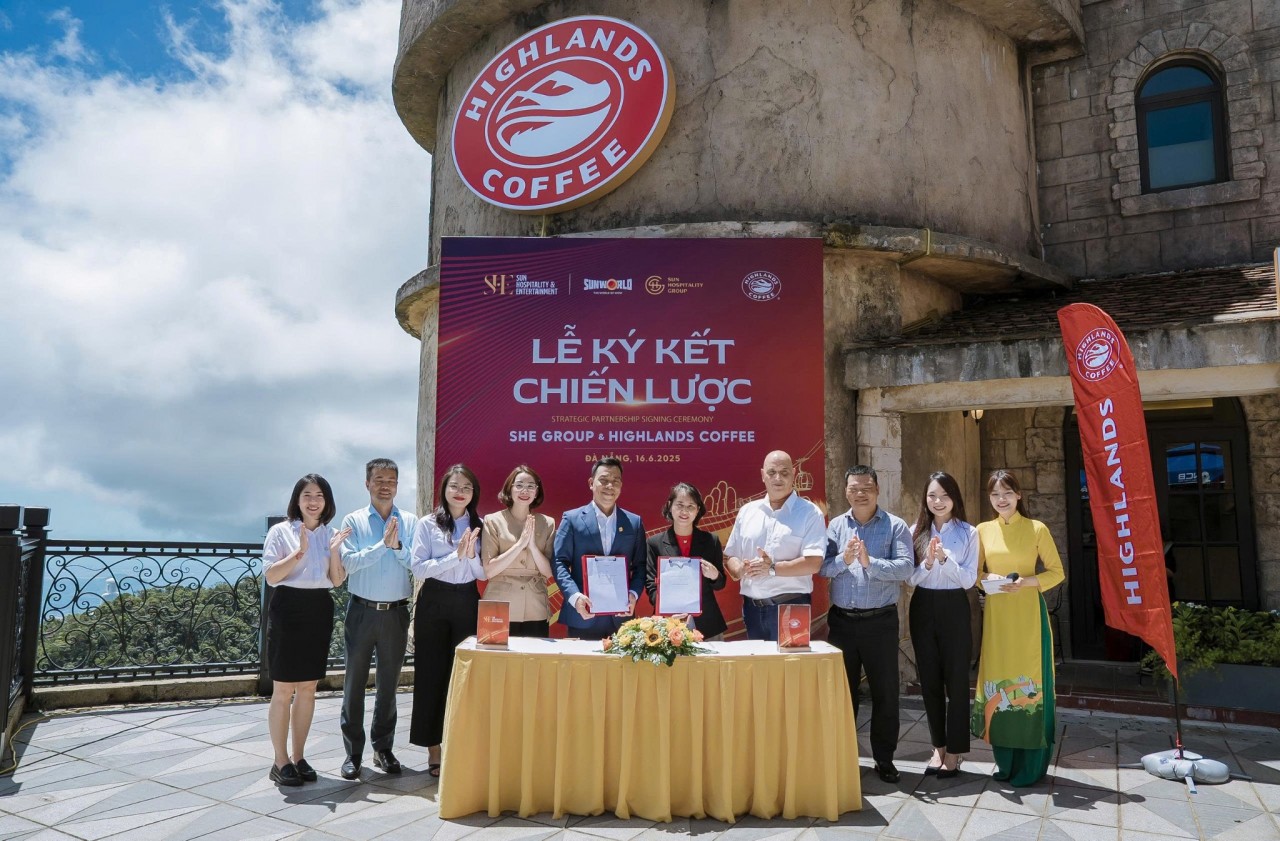 6 cửa hàng café Highlands sẽ có mặt tại hệ thống Sun World, Sun Hospitality trong 2025