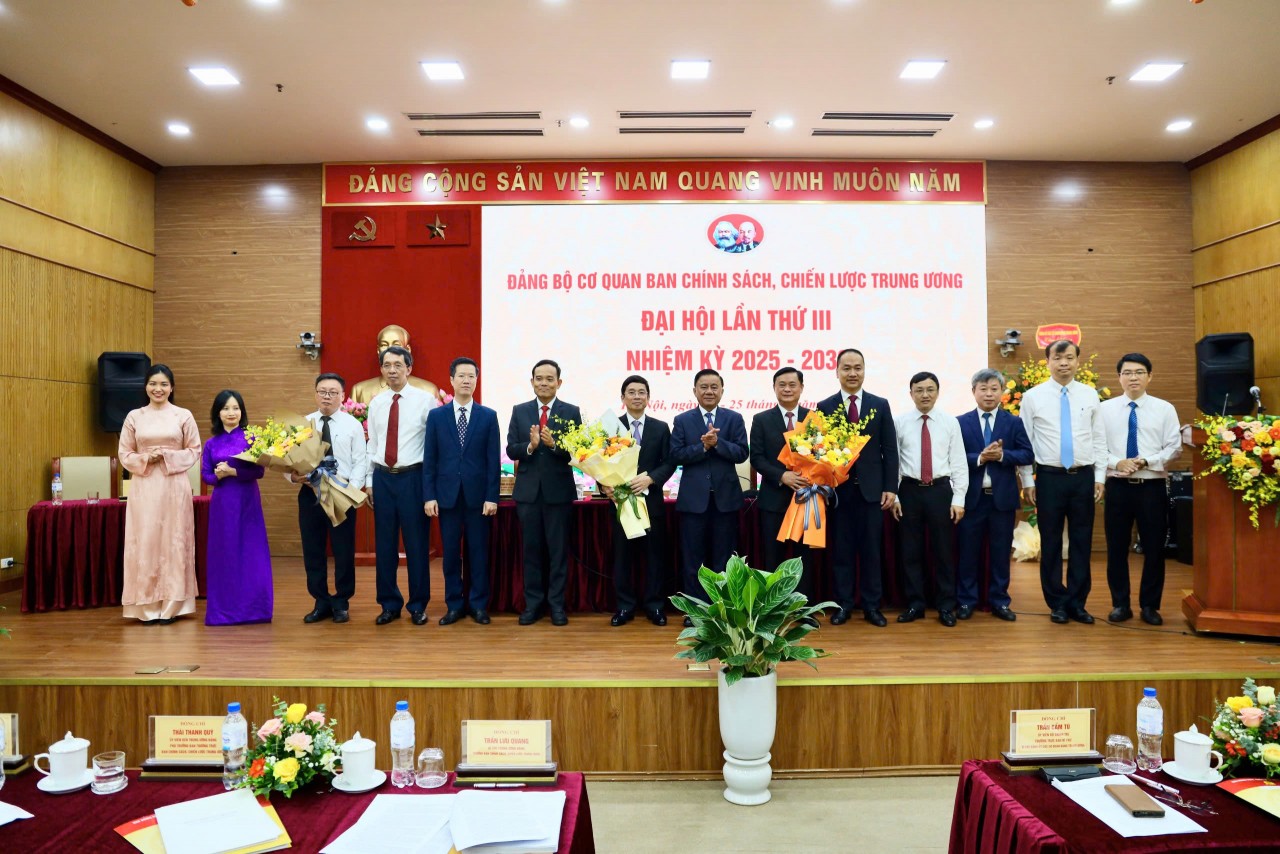 Đại hội Đảng bộ cơ quan Ban Chính sách, chiến lược Trung ương nhiệm kỳ 2025 - 2030