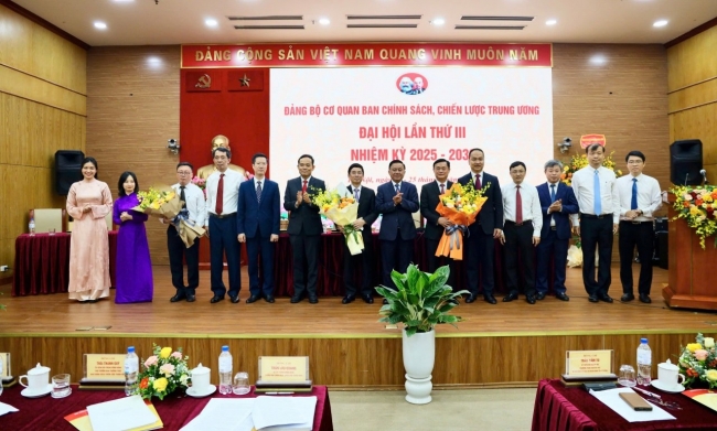 Đại hội Đảng bộ cơ quan Ban Chính sách, chiến lược Trung ương nhiệm kỳ 2025 - 2030