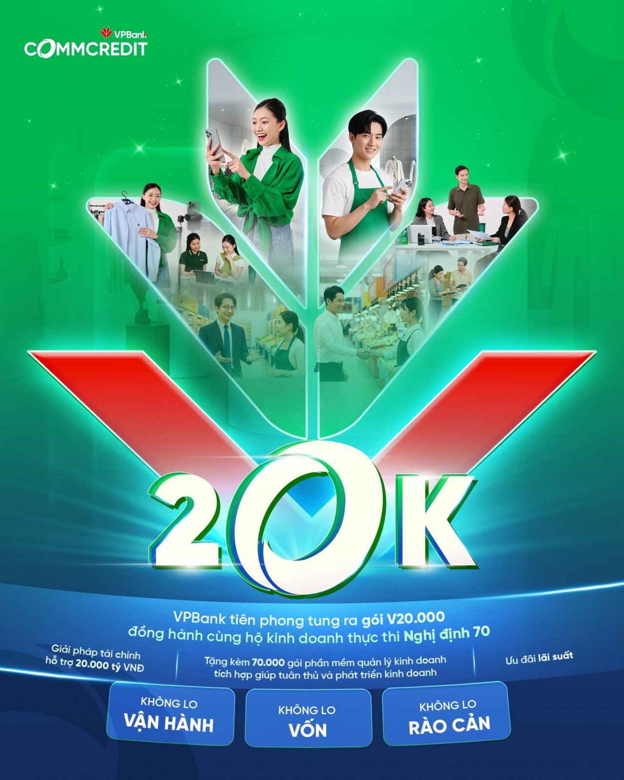 VPBank triển khai gói vay 20.000 tỷ đồng đồng hành cùng hộ kinh doanh