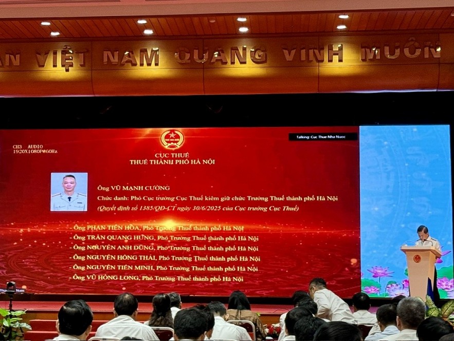 Danh sách lãnh đạo 34 Thuế tỉnh, thành phố theo mô hình chính quyền 2 cấp