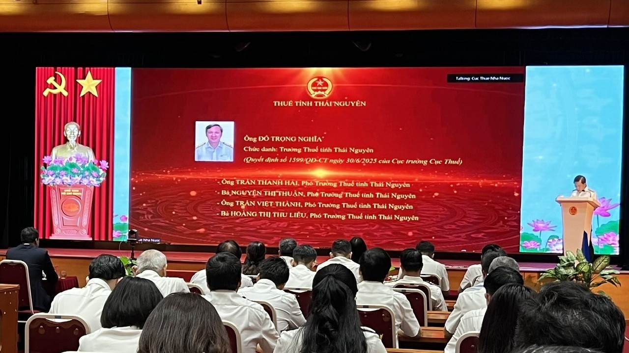 Ông Đỗ Trọng Nghĩa được bổ nhiệm giữ chức Trưởng Thuế tỉnh Thái Nguyên
