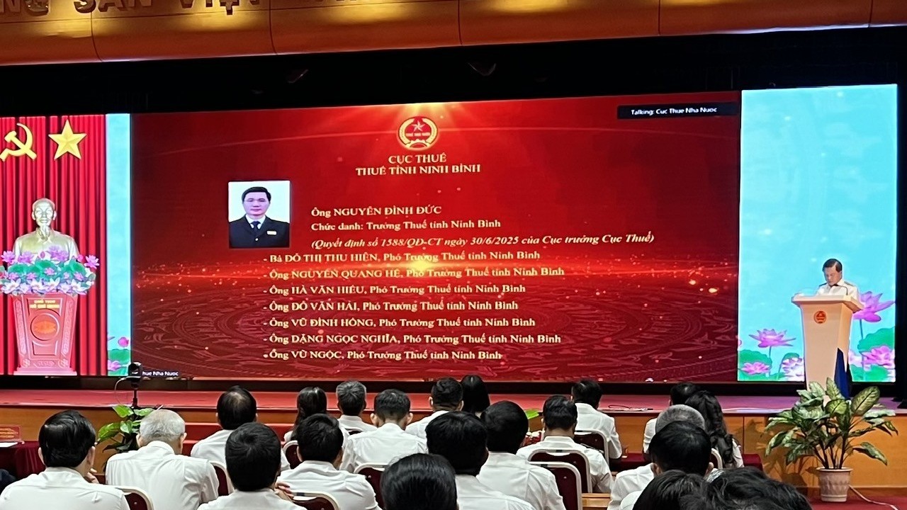 Ông Nguyễn Đình Đức được bổ nhiệm làm Trưởng Thuế tỉnh Ninh Bình