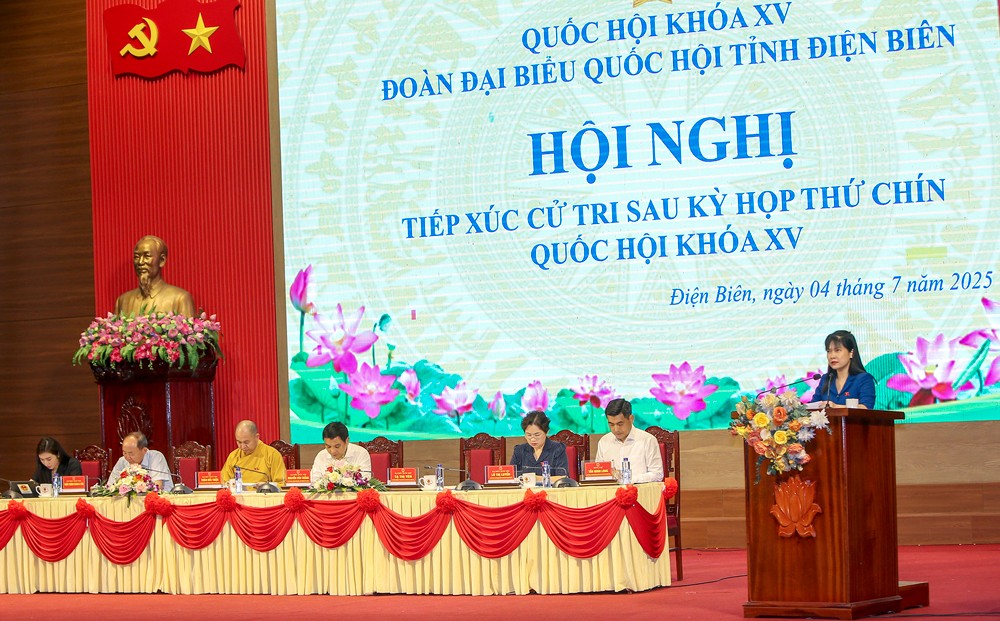 Bộ trưởng Nguyễn Văn Thắng tiếp xúc cử tri Phường Điện Biên Phủ và Phường Mường Thanh