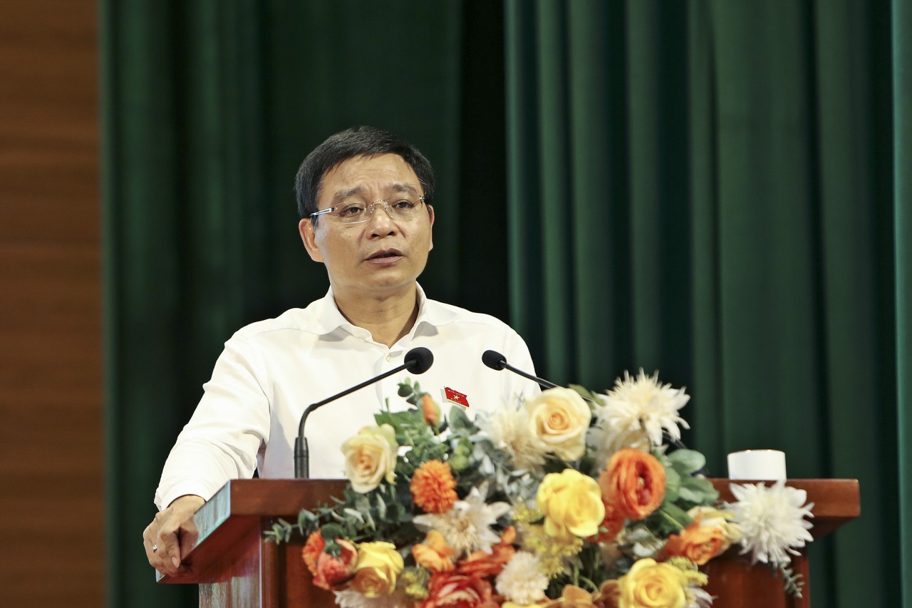 Bộ trưởng Nguyễn Văn Thắng tiếp xúc cử tri Phường Điện Biên Phủ và Phường Mường Thanh